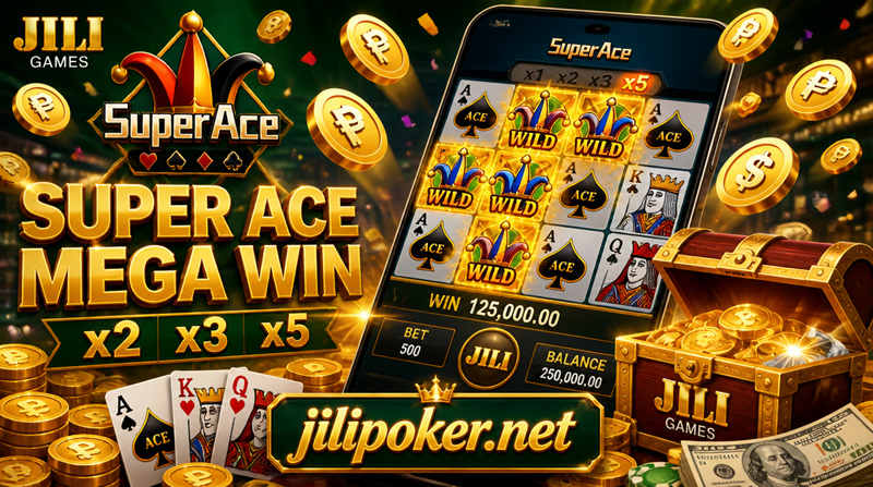 Super Ace Wild Cards Mega Win Banner